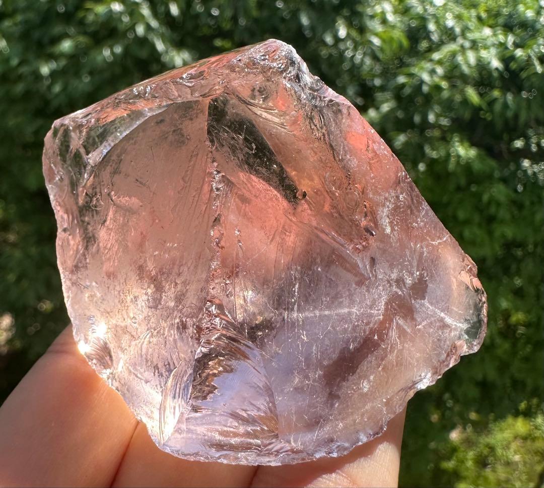 希少シエラネバダ産アンダラクリスタル　ピンク　高次元ヒーリング　瞑想ヨガ