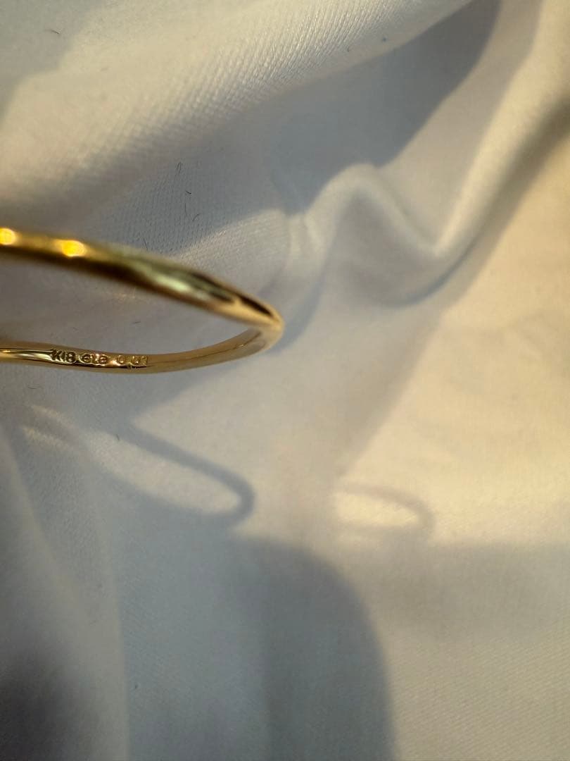 【タイムセール】ete K18 シンプル ゴールドリング