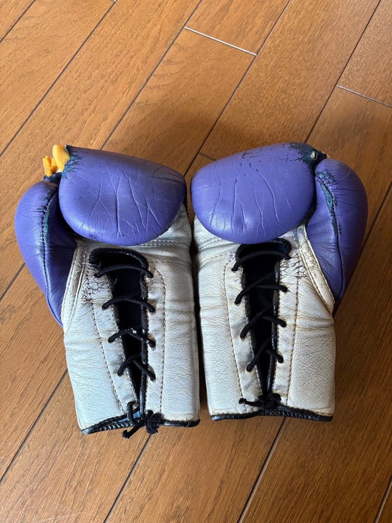 Winning ボクシンググローブ 8oz カラーオーダー 紫 銀