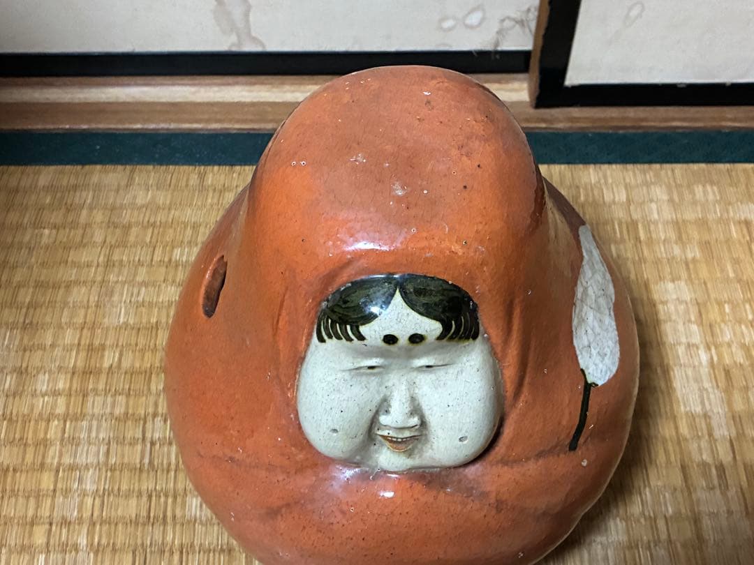 古陶器 おかめ 手炙り 火鉢 在名 時代物