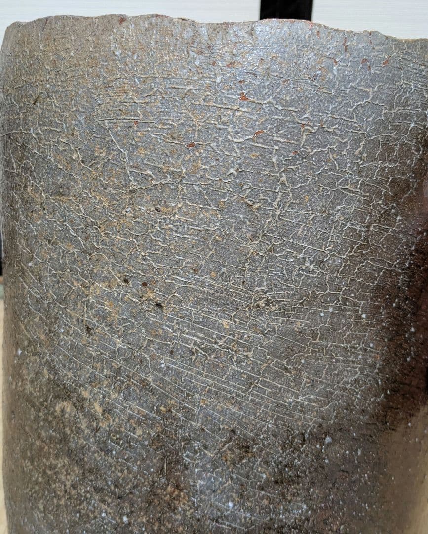 備前焼 メダカ鉢 大型花器 花生 水瓶 水甕 水槽 花瓶 花入 フラワーベース