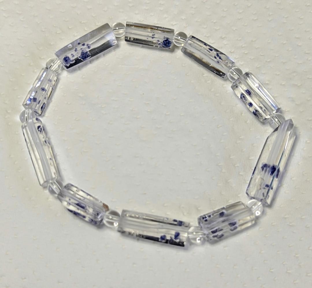 【極微、激レア】フローライトインクオーツ ブレスレット