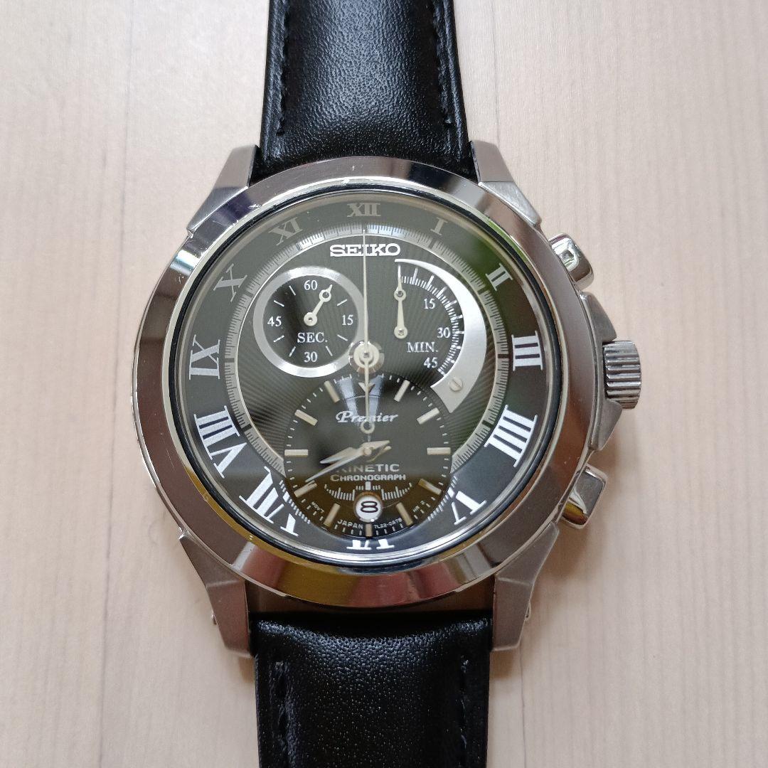 SEIKO Premier クロノグラフ 腕時計　二次電池交換済み