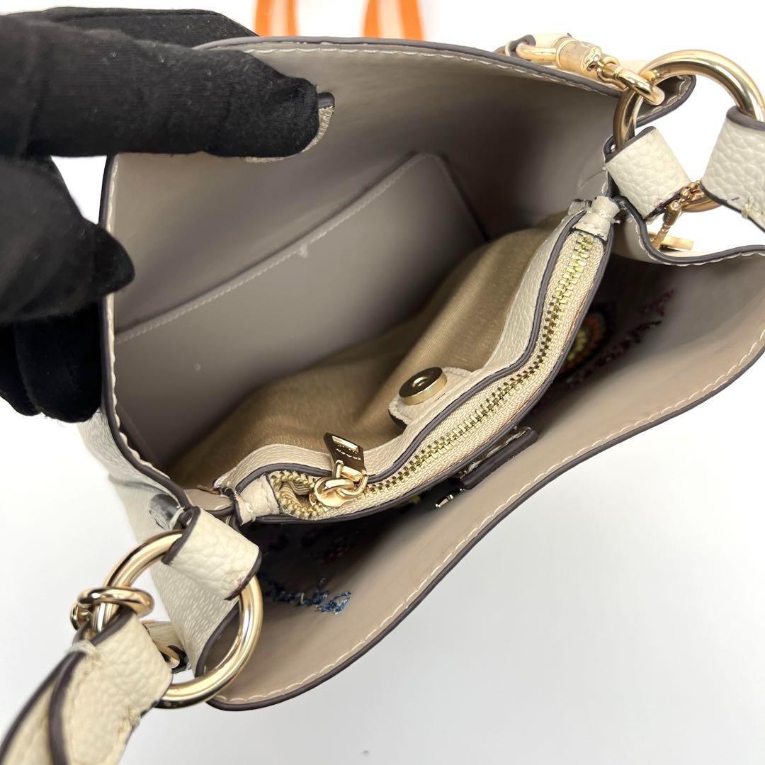 超美品 コーチ スモールタウン バケットバッグ ハンドバッグ ショルダーバッグ