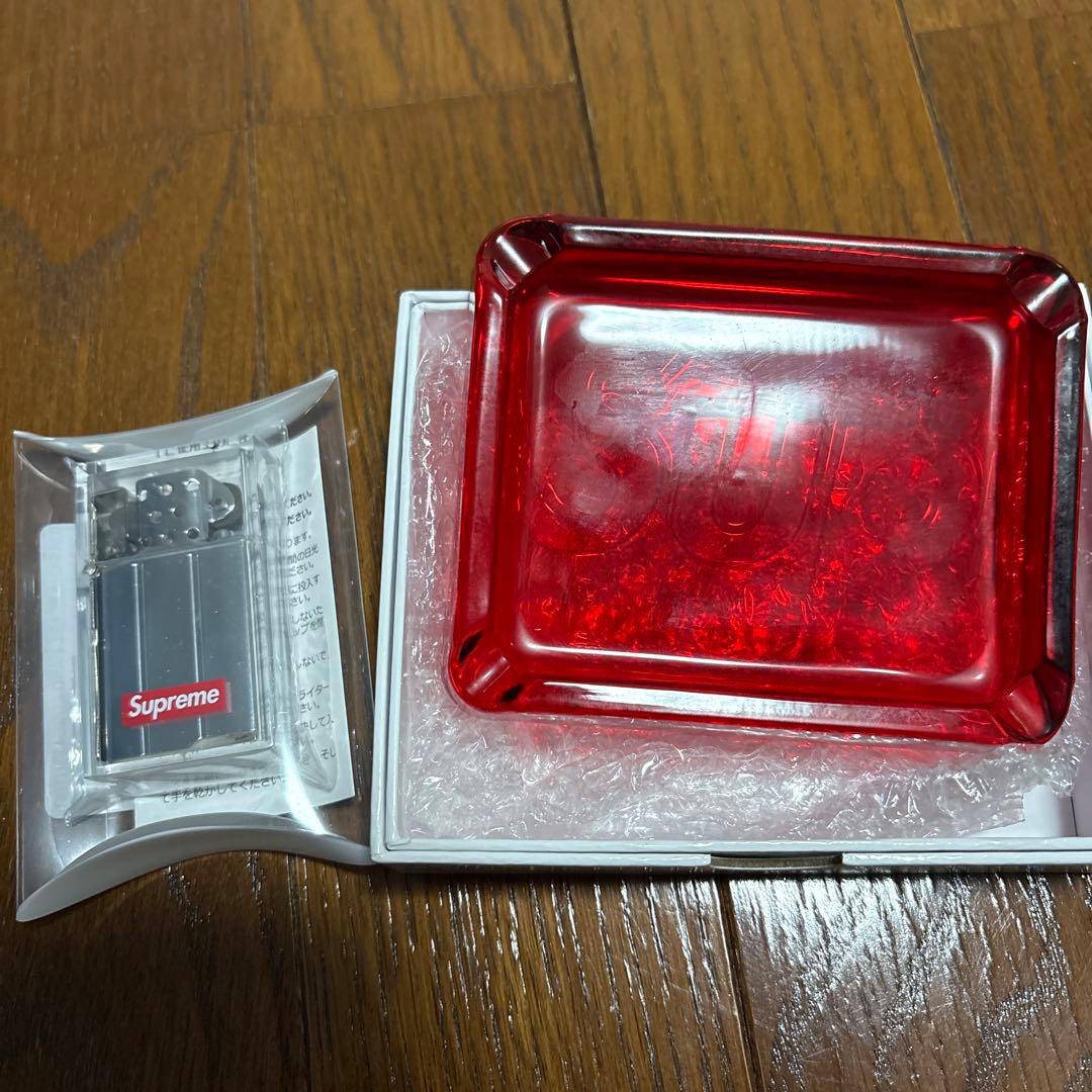 Supreme ライター レッド灰皿セット