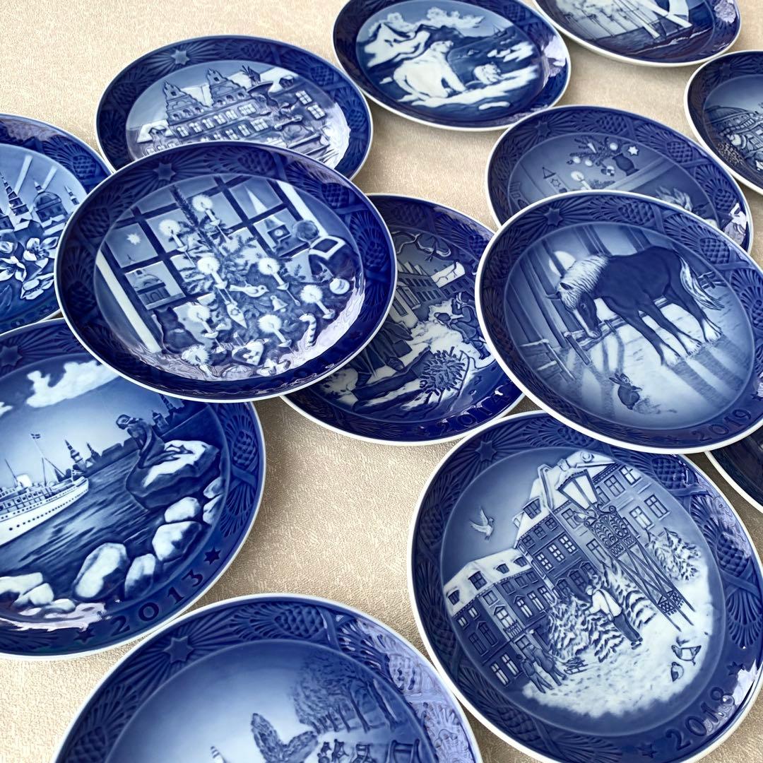 ロイヤルコペンハーゲン イヤープレート 2008〜2021年 14枚 まとめ売り