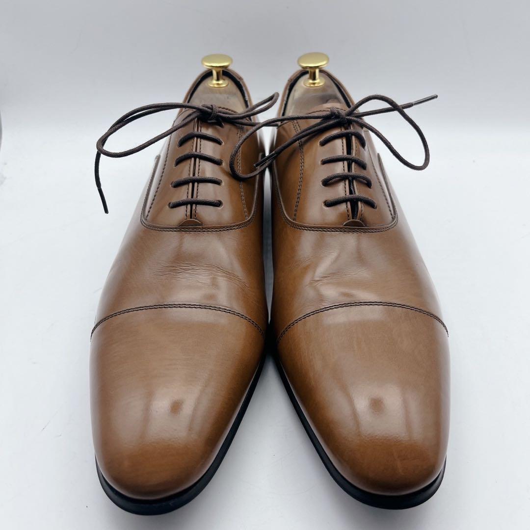 極美品✨リーガル 011R ストレートチップ 内羽根 ライトブラウン 26.5