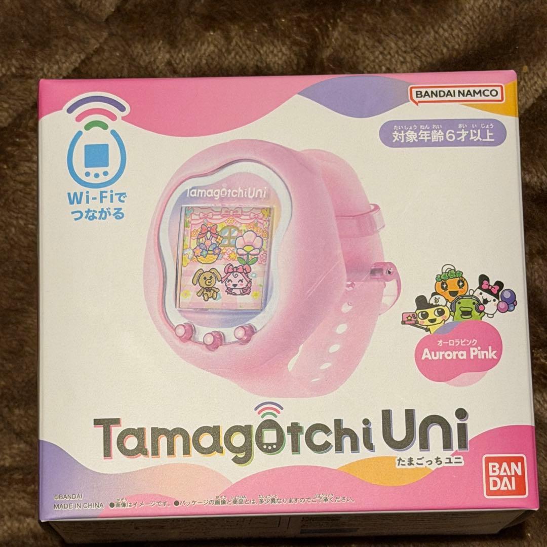 【新品未開封 24時間以内匿名発送】 オーロラピンク たまごっちuni