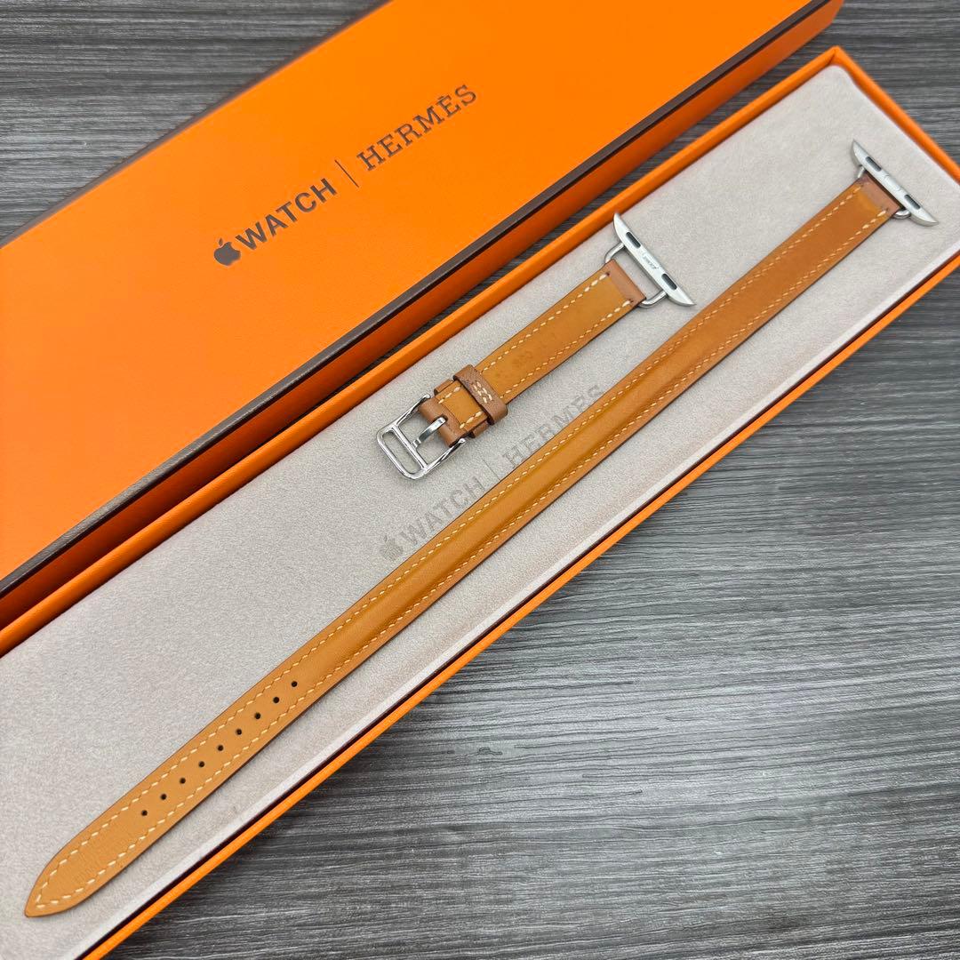 2577 Apple Watch エルメス　ゴールド　ドゥブルトゥール　二重