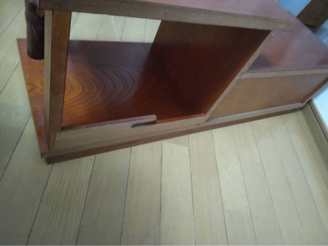 昭和アンティーク 木製 飾り棚 置台 飾り台 床の間