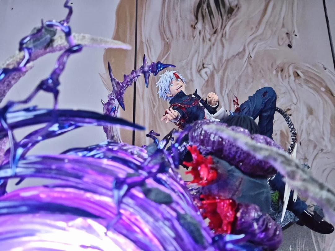 呪術廻戦 ごじょう さとるvsふしぐろ じんじ 1/6 樹脂 彫刻 フィギュア