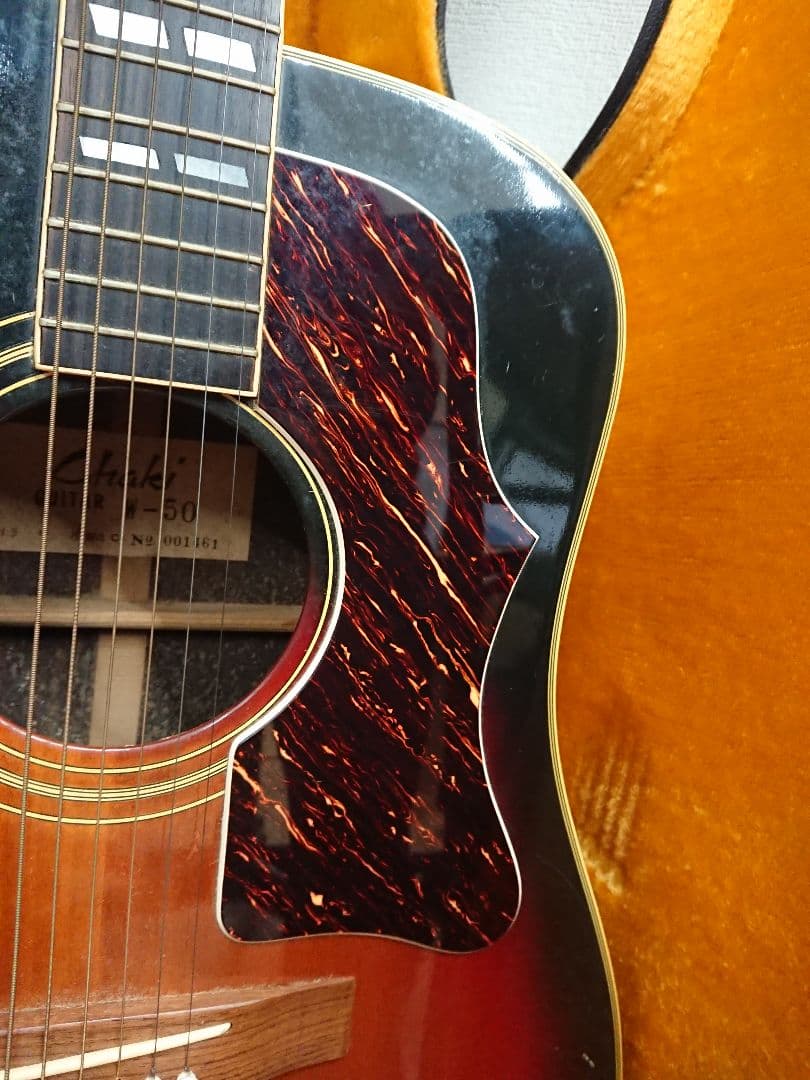 H1 アコースティックギター Chaki W-50 ピック多数 ハードケース付き