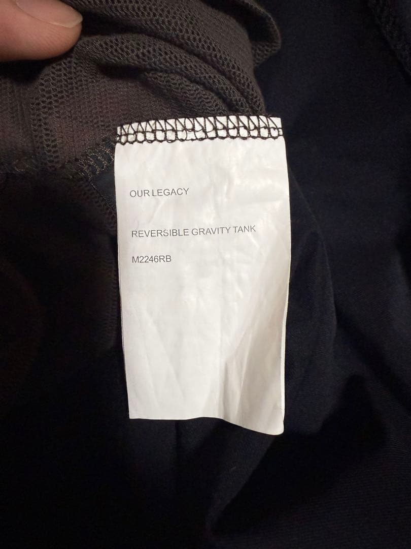トップス Our Legacy REVERSIBLE GRAVITY TANK 46