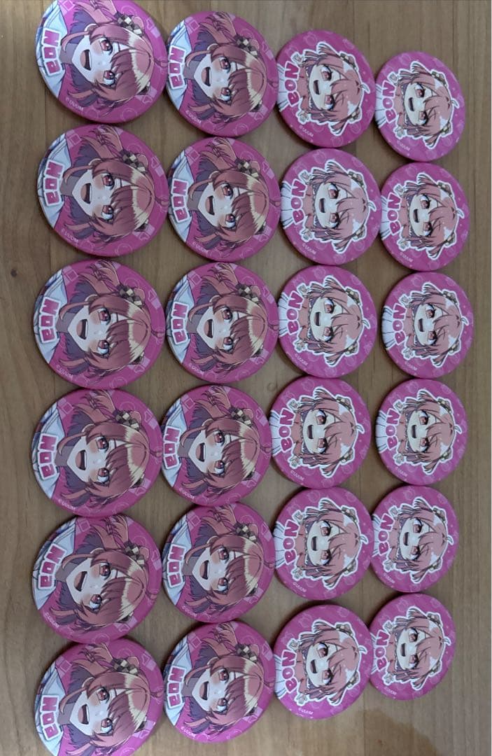 のあさんの2023、2025年缶バッジ 12個ずつになります！