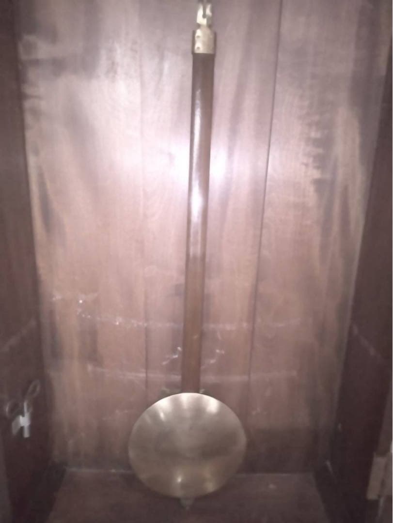 振り子時計 木製 茶色 高さ約150cm