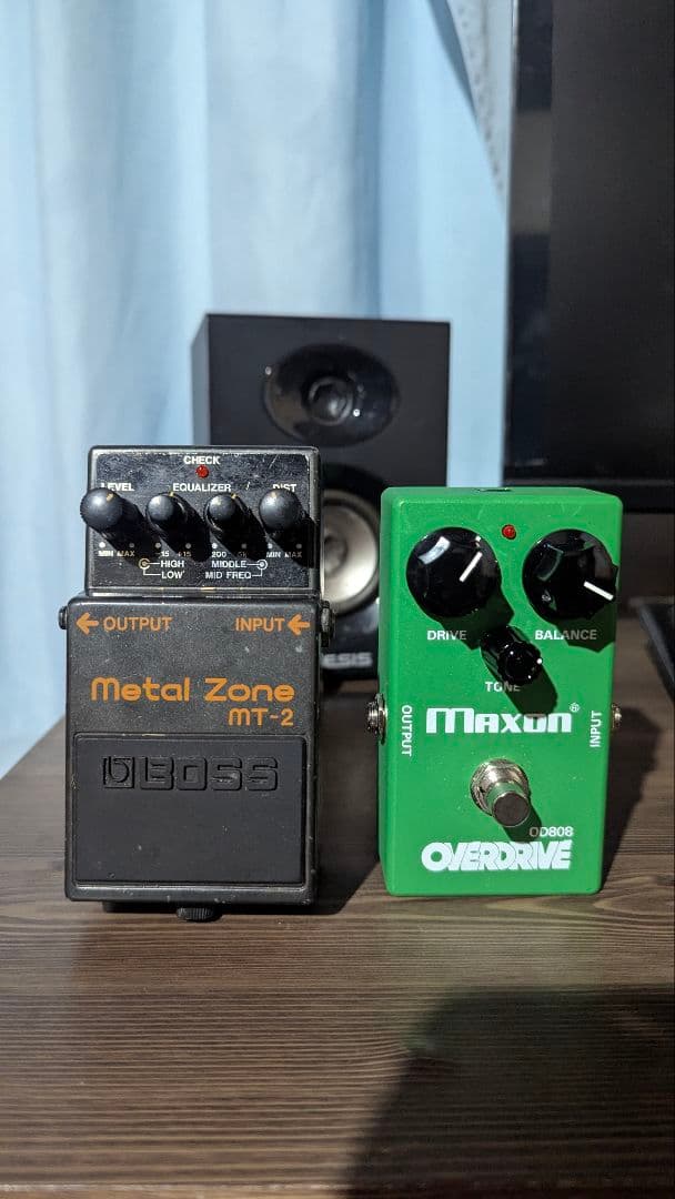 BOSS MT-2 & Maxon OD-808 ギターエフェクターセット