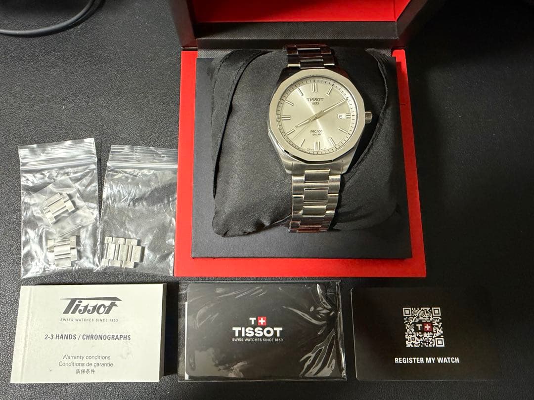 ティソ TISSOT PRC 100 ソーラー 39mm シルバー