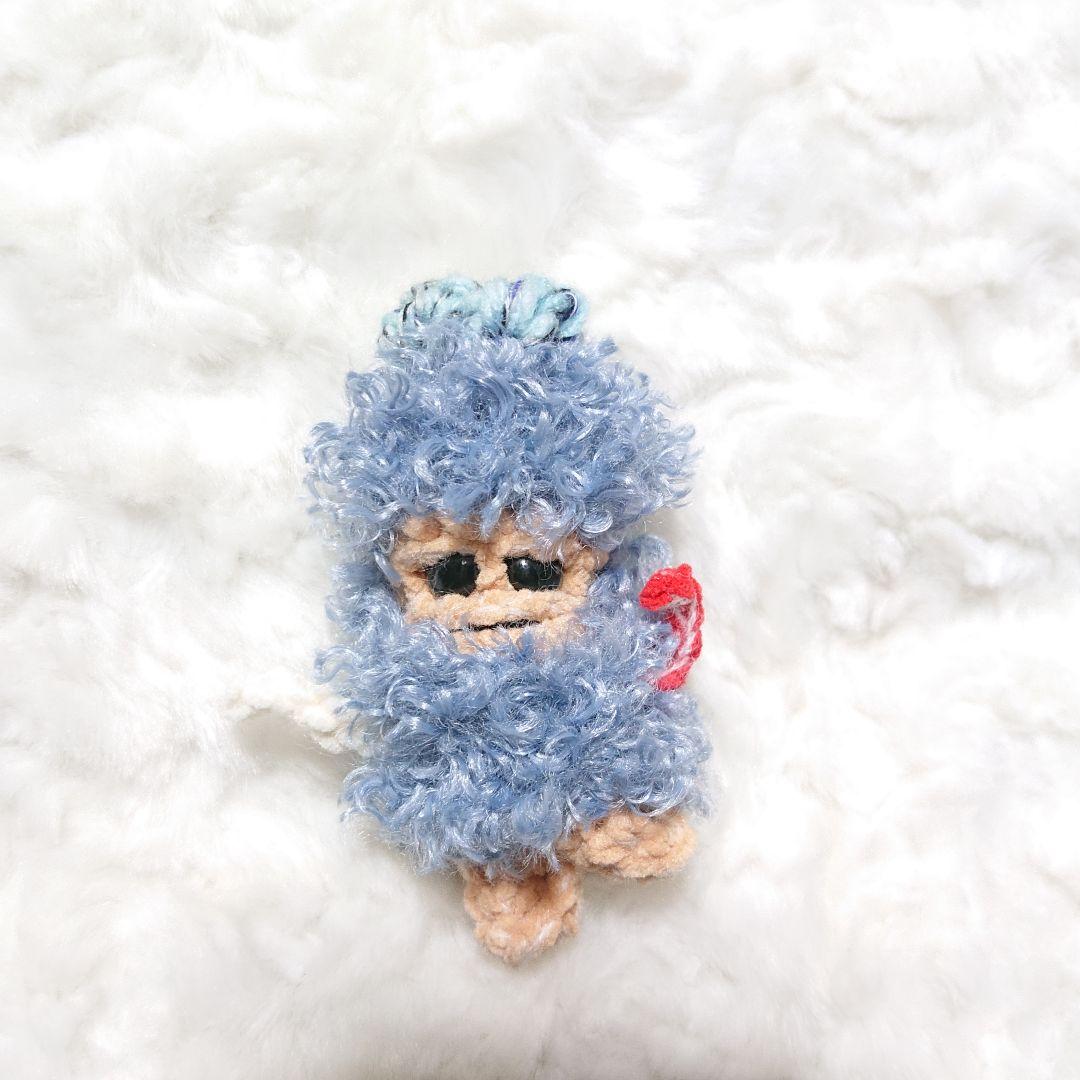 もこもこひつじ　マンドラゴラのあみぐるみ