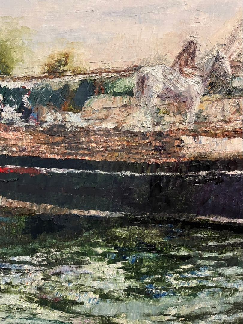 杉田陽平　「風をつかまえて」 2012年制作　油彩画　60号