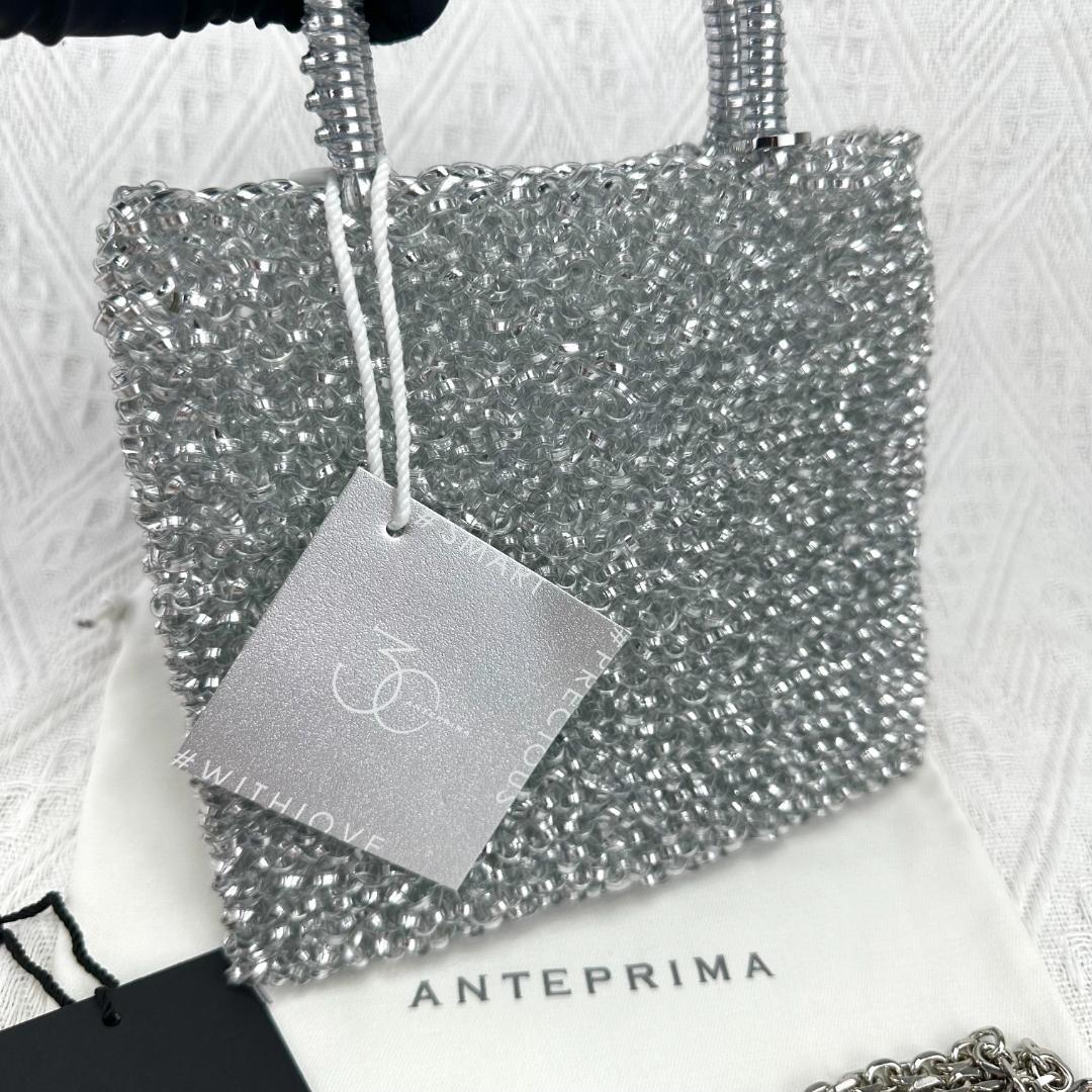 美品 ANTEPRIMAスタンダード ミニアトゥーラ ワイヤーバッグ シルバー
