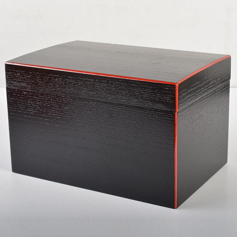 茶道具　黒面朱　利休茶箱　茶碗　継ぎ七宝蒔絵　棗など　六点一式　V　R7231