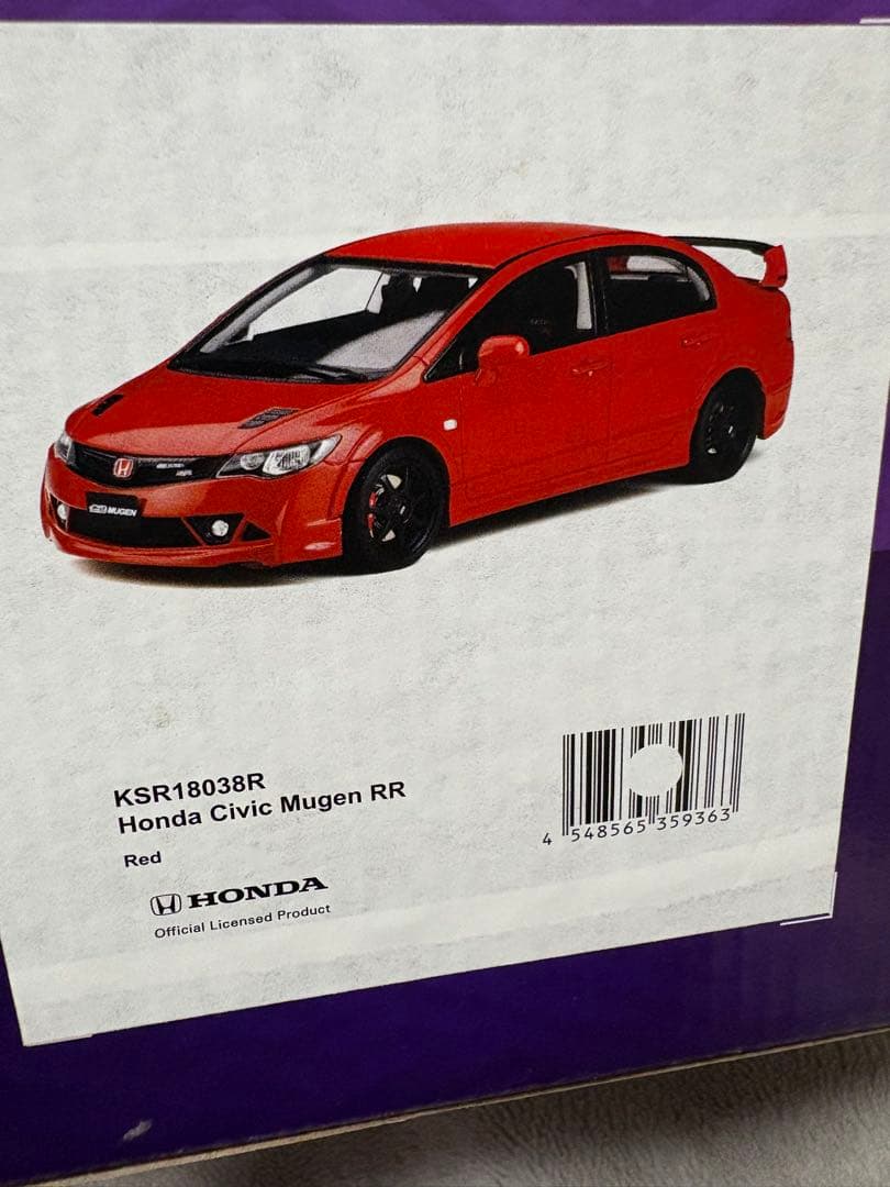 1/18 京商　サムライ　ホンダ　シビック　無限RR FD2 KYOSHO
