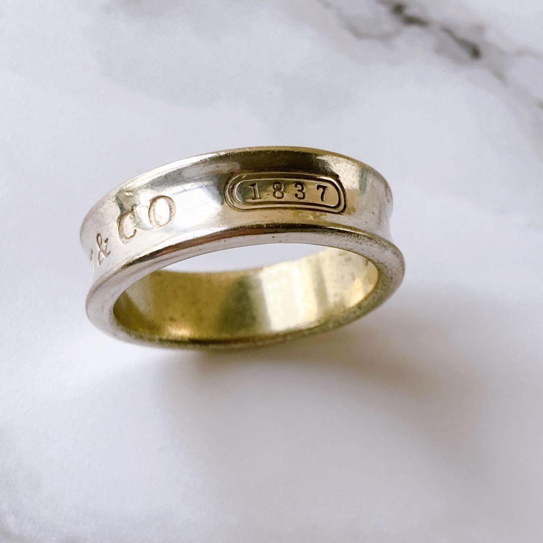 Tiffany & Co. ティファニー 1837 ナローリング シルバー 18