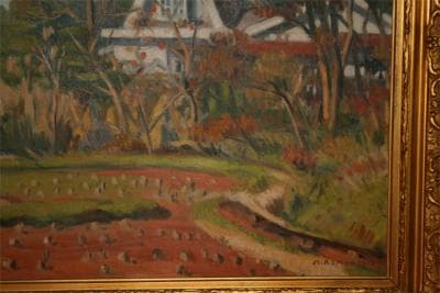 ★浅井政稔の油絵★『風景』★Ｆ２０号★