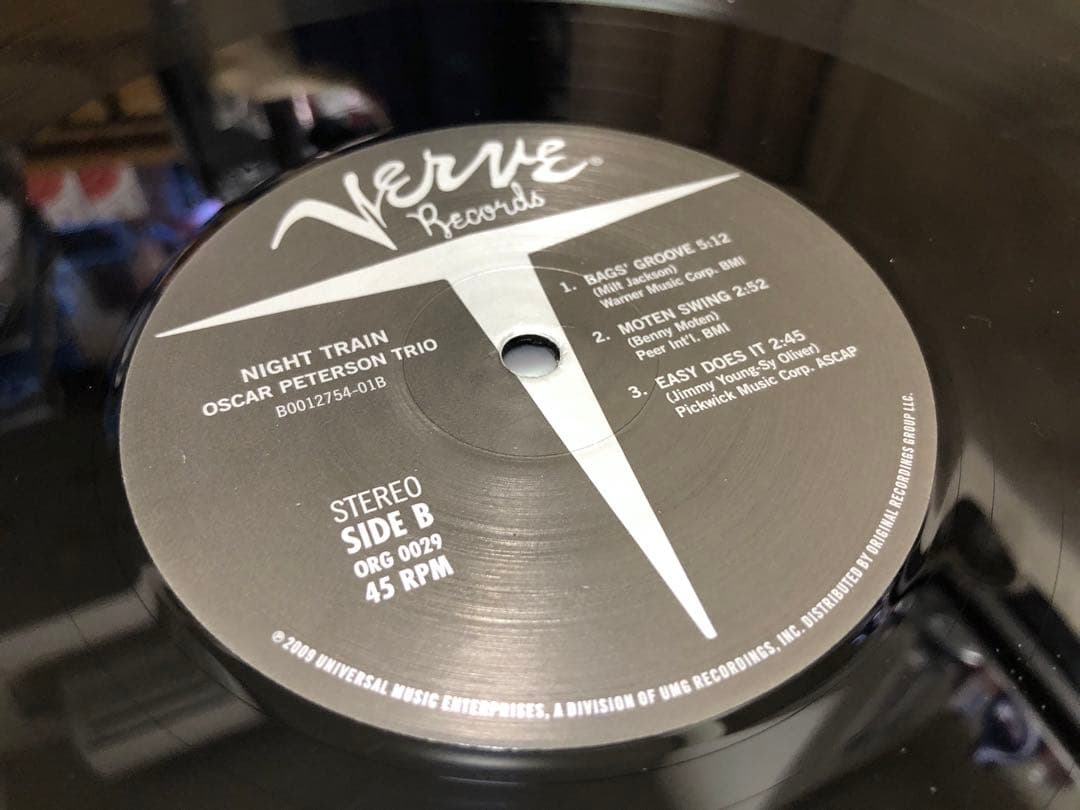 Oscar Peterson Trio Night Train 45回転 2LP