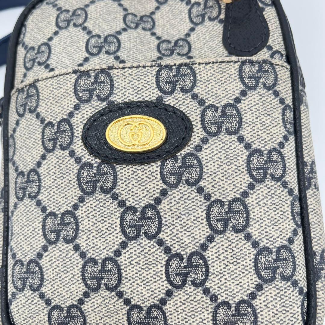 グッチ ミニショルダーバッグ ポシェット 斜めがけ GG柄 インターロッキング