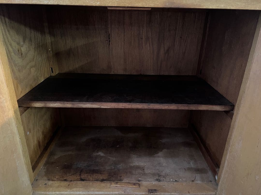 【O-1604】水屋 食器棚 飾り棚 キャビネット 昭和レトロ アンティーク