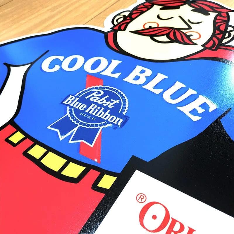 パブストブルーリボン ブリキ看板 ビール アメリカン 雑貨 おしゃれ 壁掛け新品