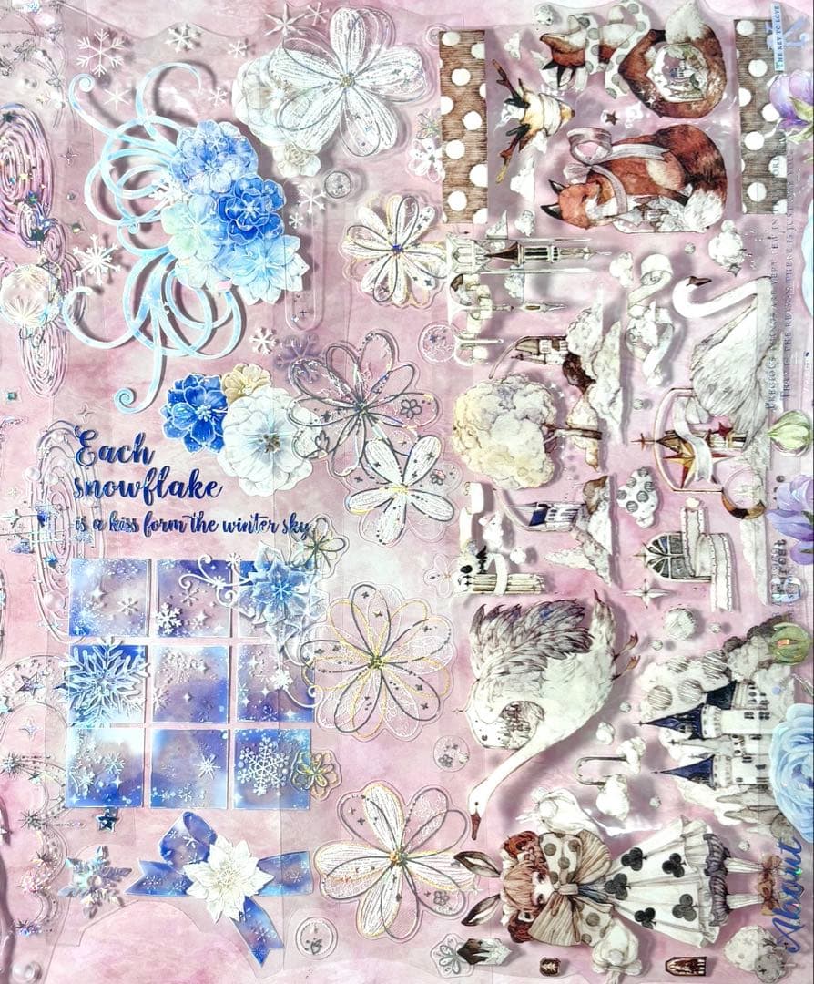 セール‼️70枚セット 大量❗️海外PETマステ切り売りセット お花 70-LL-ク