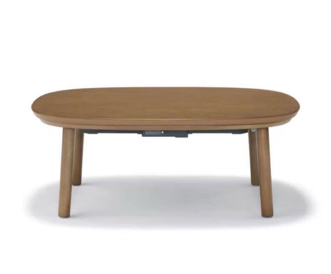 000 楕円こたつ　小　ダークブラウン／MJ-KDS3-DB