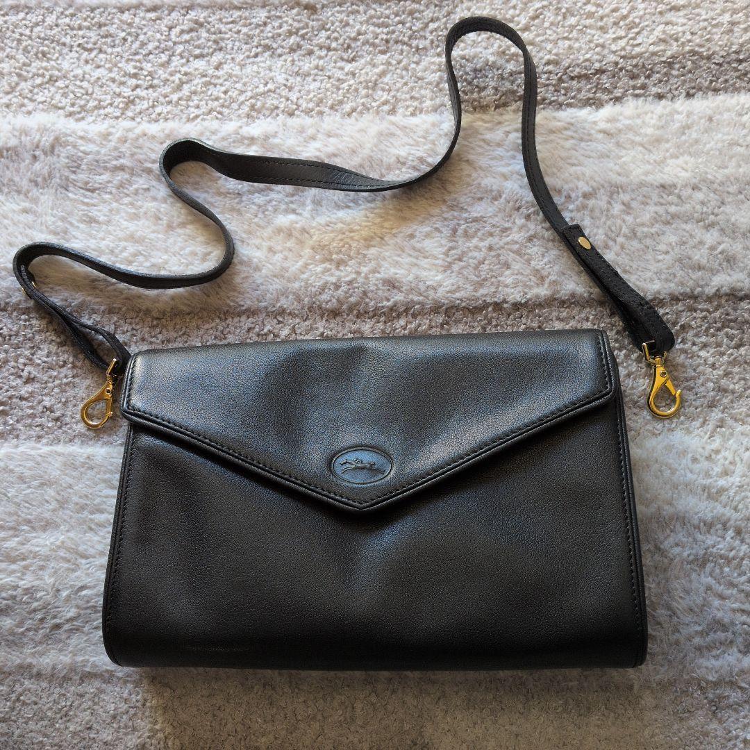 LONGCHAMP 黒 ショルダーバッグ