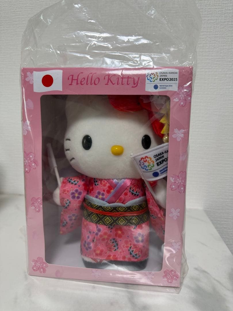 超希少 非売品 キティ 和服 ぬいぐるみ 大阪万博　EXPO 2025 新品