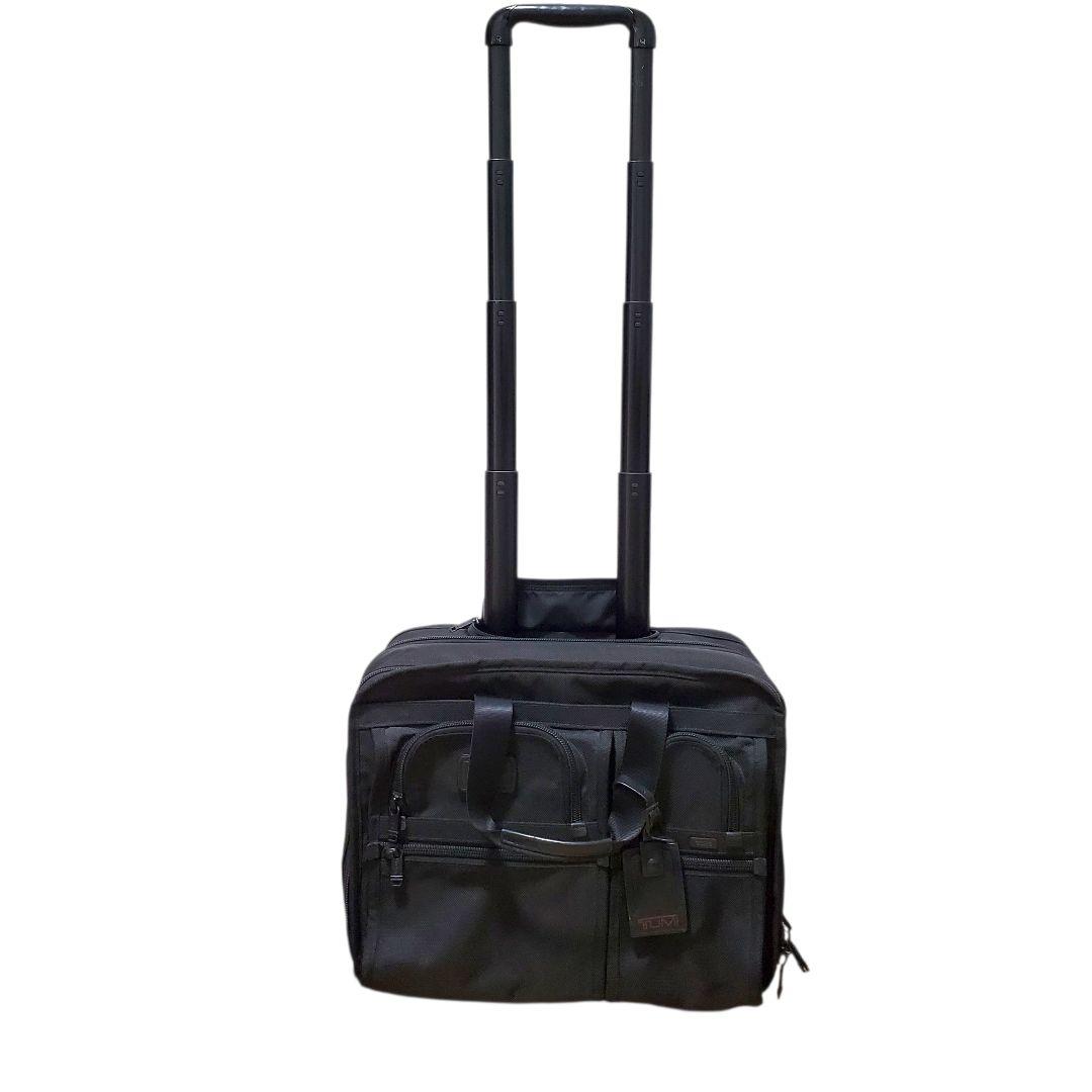 極美品✨TUMI ALPHA　ビジネスキャリー　拡張機能　チャーム 男女