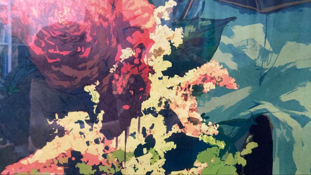 ヴァイオレット　エヴァーガーデン　油絵　調　限定品　美術品　アニメ　螺鈿　らでん