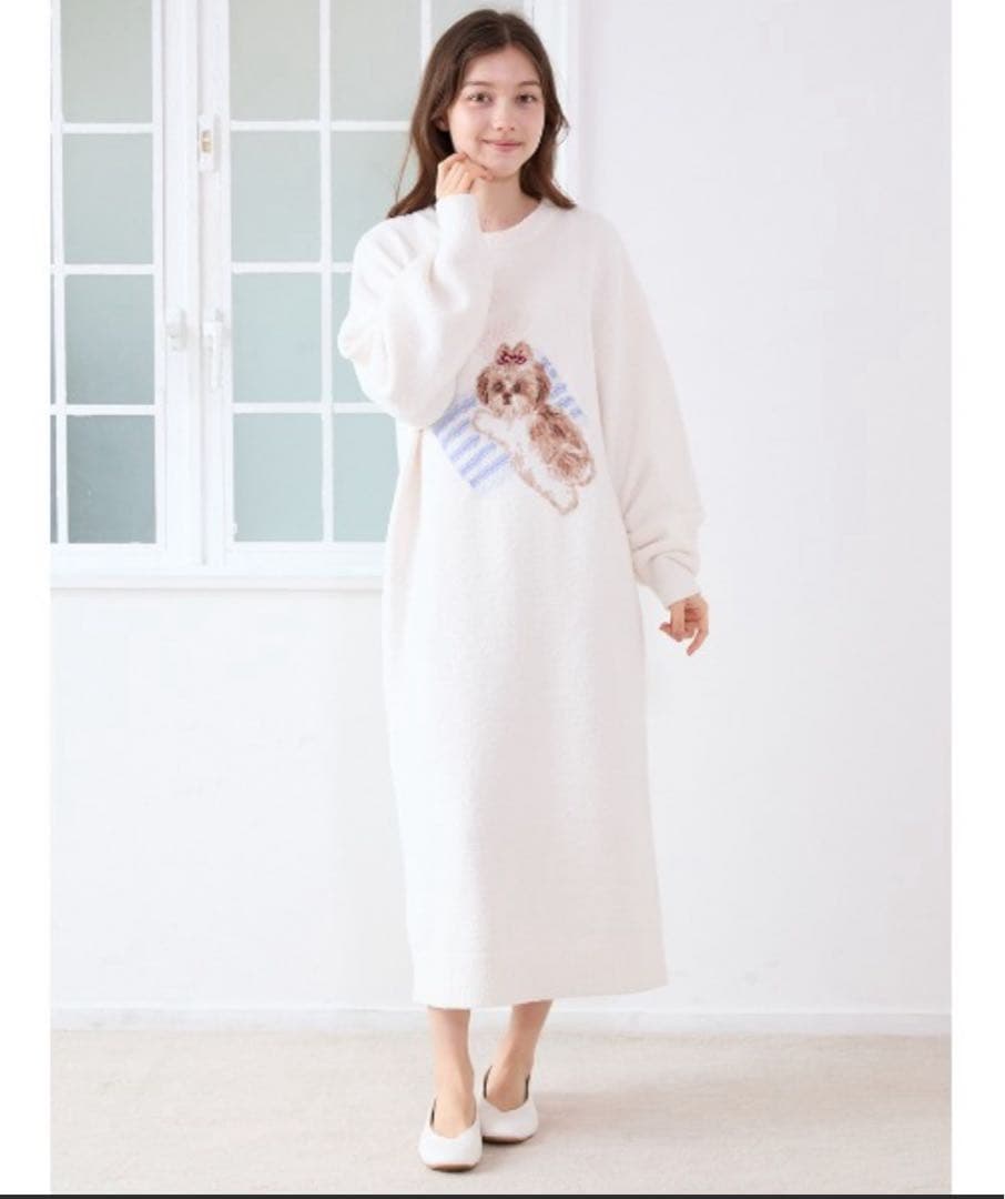 ジェラートピケ　シーズージャガードワンピース