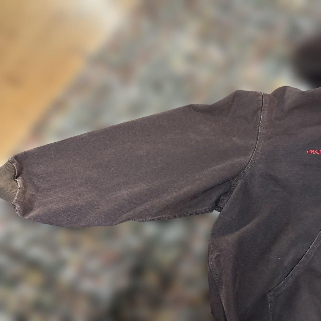 【レア刺繍・お得価格】Carhartt ダークブラウン アクティブジャケットXL