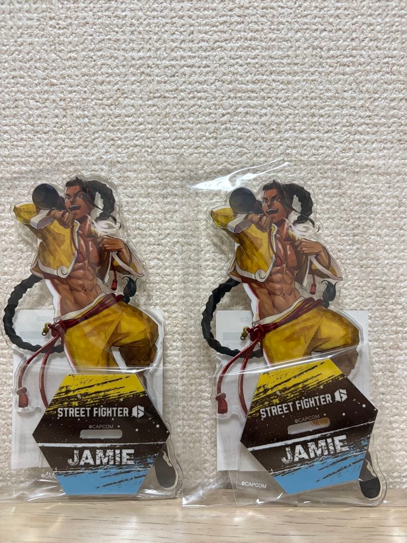 ストリートファイター6カプくじジェイミー アクリルスタンドキーホルダー 缶バッジ