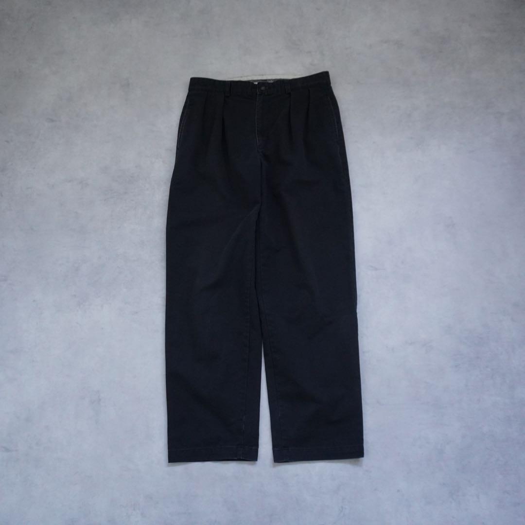 【90s】poloralphlaurenラルフローレン ポロチノブラックw32