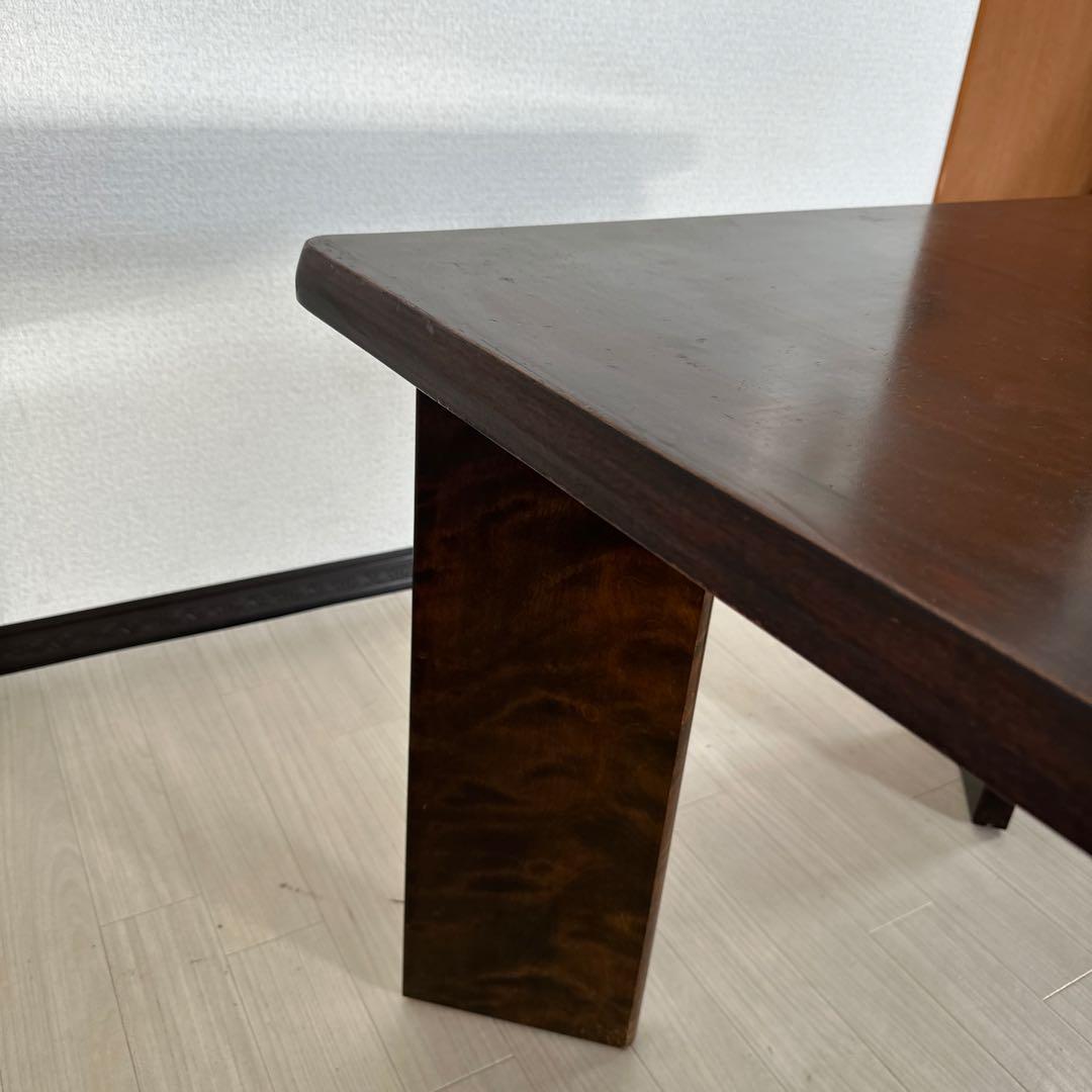 北海道民芸家具 樺材 無垢材 ダイニングテーブル 食卓テーブル 6人掛け i4※