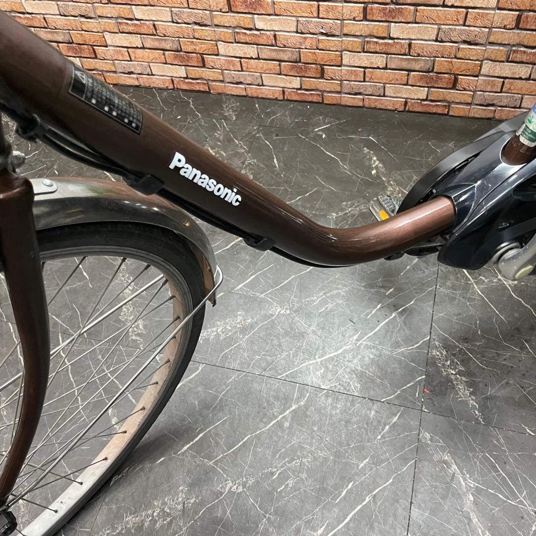 【8】電動自転車 Panasonic ビビ DX ブラウン 26インチ