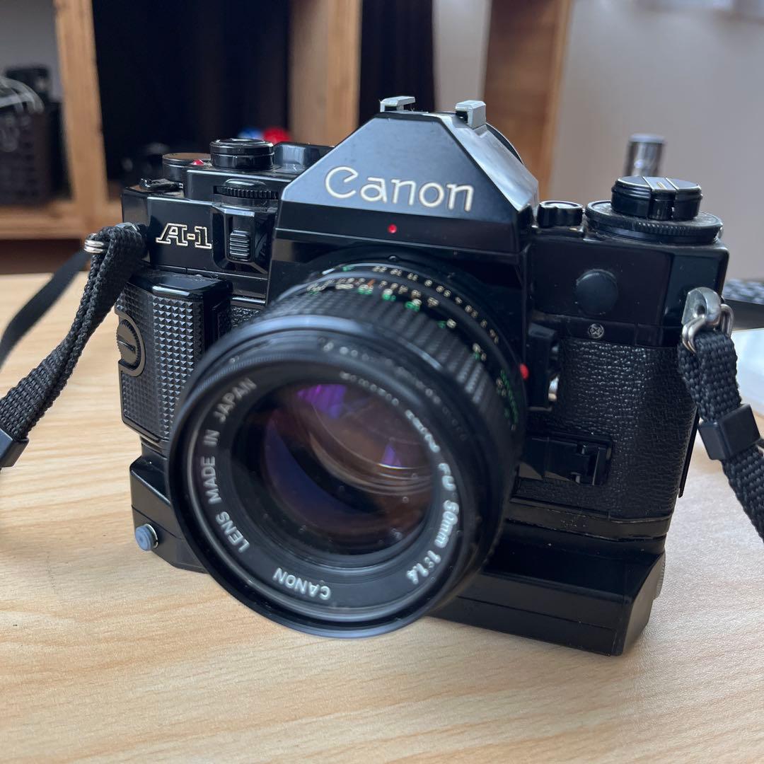（値下げ依頼◯）Canon キャノン A-1 フィルムカメラ レンズ 1:1.4