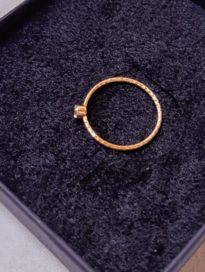 k10 プレシャスジュエリー ダイヤモンド ピンキーリング 2号