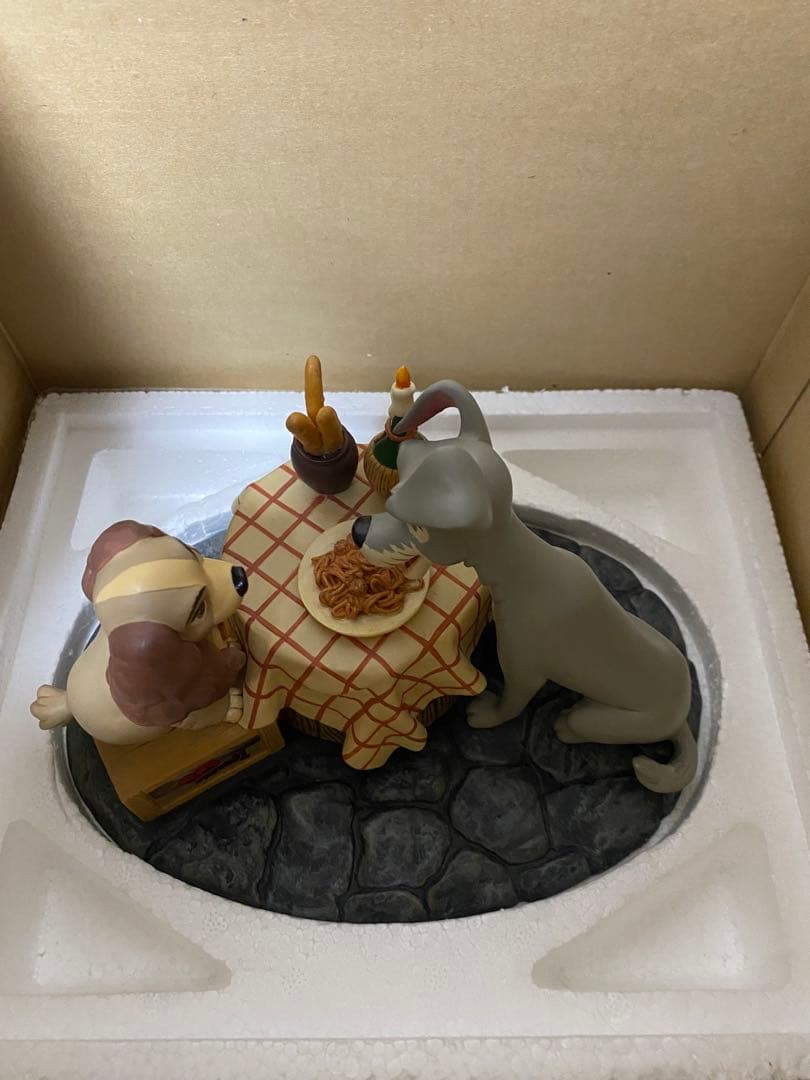 ディズニーレアわんわん物語レディ&トランプ フィギュア　箱入り