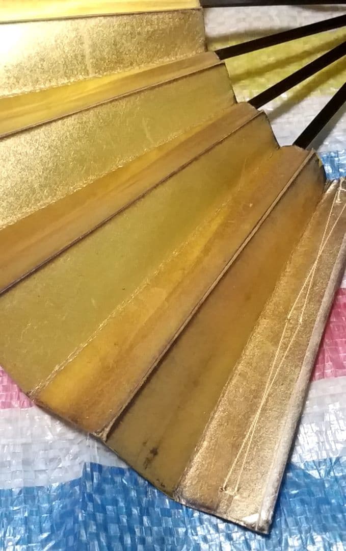骨董品　扇子　豊臣秀吉　拝領　金箔扇子