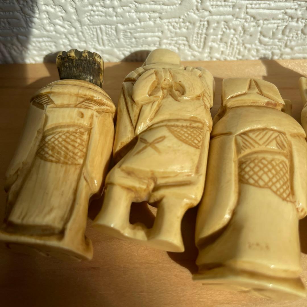 天然素材 ，マンモス ，根付，置物，骨董，七福神，アンティーク