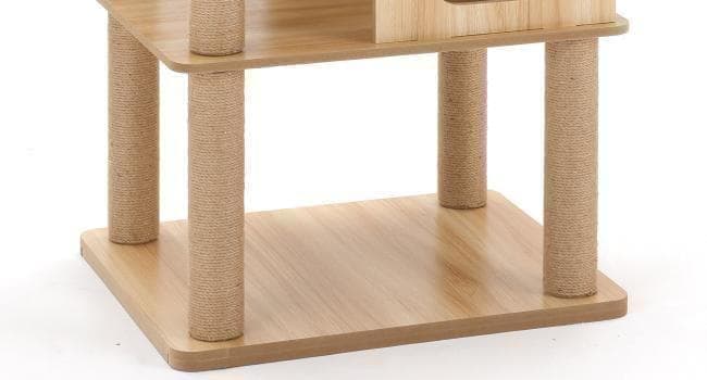 アウトレット　天空のキャットタワー 木製 宇宙船　展望台　大型 168cm